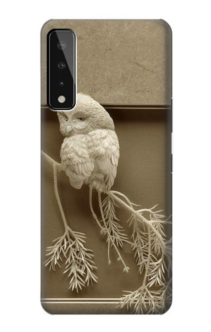 S1386 Paper Sculpture Owl Funda Carcasa Case para LG Stylo 7 4G