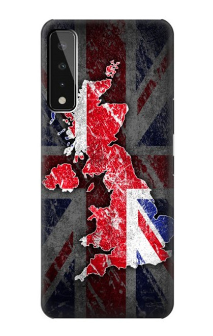 S2936 UK British Flag Map Funda Carcasa Case para LG Stylo 7 4G