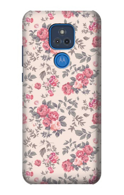 S3095 Vintage Rose Pattern Funda Carcasa Case para Motorola Moto G Play (2021)