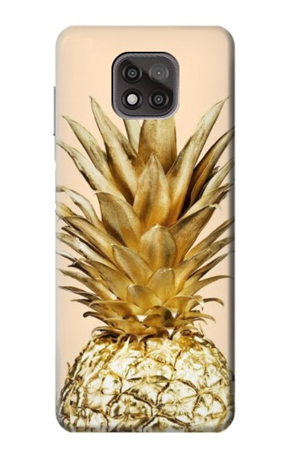 S3490 Gold Pineapple Funda Carcasa Case para Motorola Moto G Power (2021)