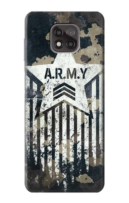 S3666 Army Camo Camouflage Funda Carcasa Case para Motorola Moto G Power (2021)