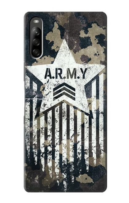 S3666 Army Camo Camouflage Funda Carcasa Case para Sony Xperia L5