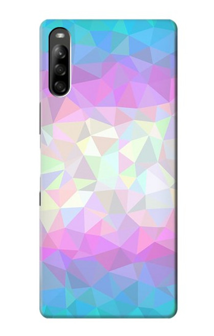 S3747 Trans Flag Polygon Funda Carcasa Case para Sony Xperia L5