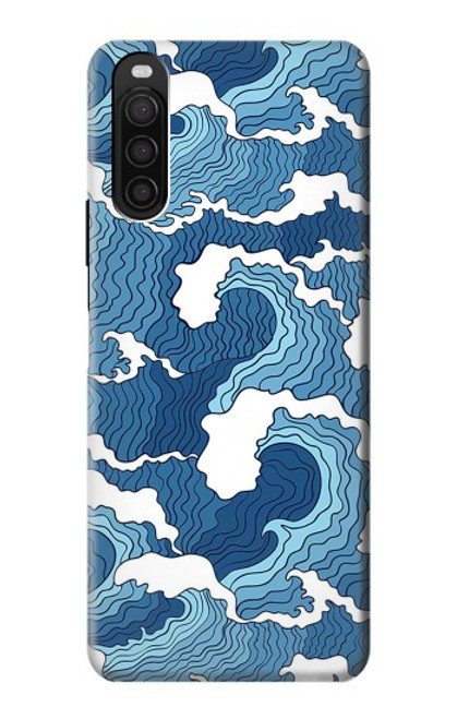 S3751 Wave Pattern Funda Carcasa Case para Sony Xperia 10 III