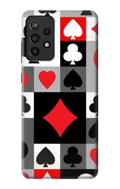 S3463 Poker Card Suit Funda Carcasa Case para Samsung Galaxy A72, Galaxy A72 5G