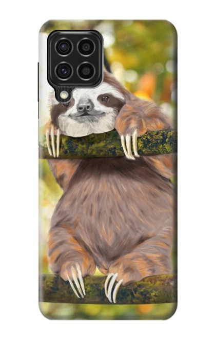 S3138 Cute Baby Sloth Paint Funda Carcasa Case para Samsung Galaxy F62