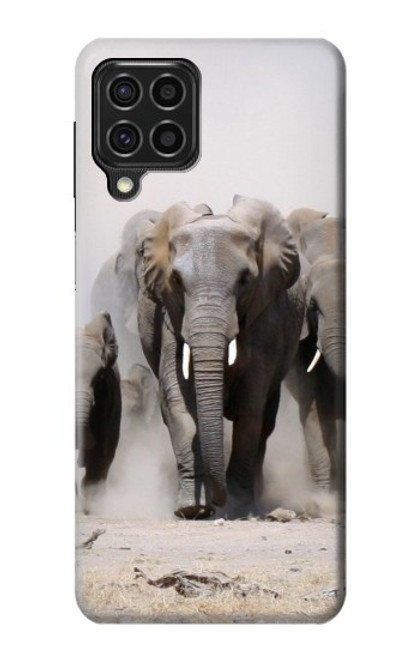 S3142 African Elephant Funda Carcasa Case para Samsung Galaxy F62