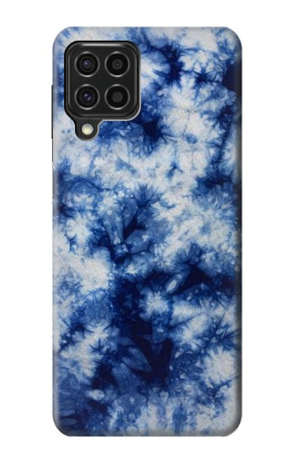 S3439 Fabric Indigo Tie Dye Funda Carcasa Case para Samsung Galaxy F62