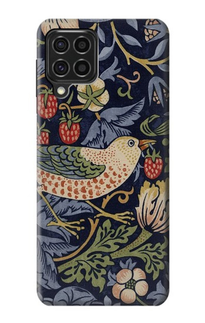 S3791 William Morris Strawberry Thief Fabric Funda Carcasa Case para Samsung Galaxy F62