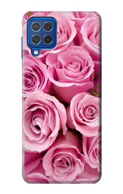 S2943 Pink Rose Funda Carcasa Case para Samsung Galaxy M62