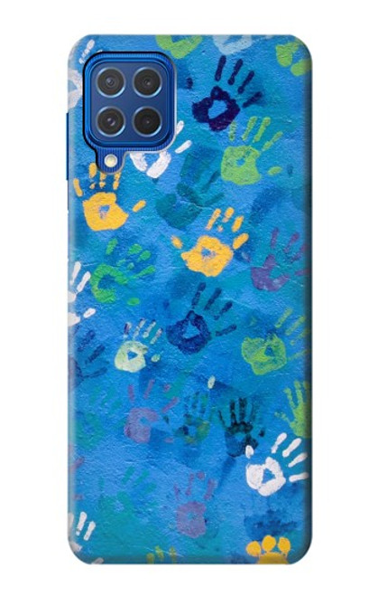 S3403 Hand Print Funda Carcasa Case para Samsung Galaxy M62