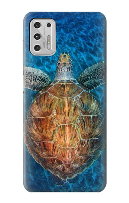 S1249 Blue Sea Turtle Funda Carcasa Case para Motorola Moto G Stylus (2021)