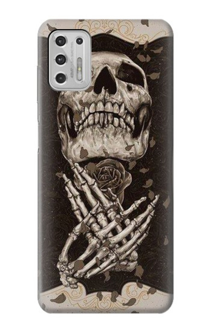 S1676 Skull Rose Funda Carcasa Case para Motorola Moto G Stylus (2021)