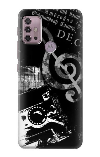 S3197 Music Cassette Note Funda Carcasa Case para Motorola Moto G30, G20, G10