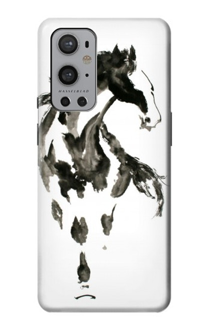 S1031 Horse Paintbrush Funda Carcasa Case para OnePlus 9 Pro