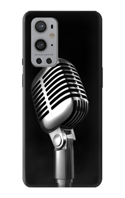 S1672 Retro Microphone Jazz Music Funda Carcasa Case para OnePlus 9 Pro