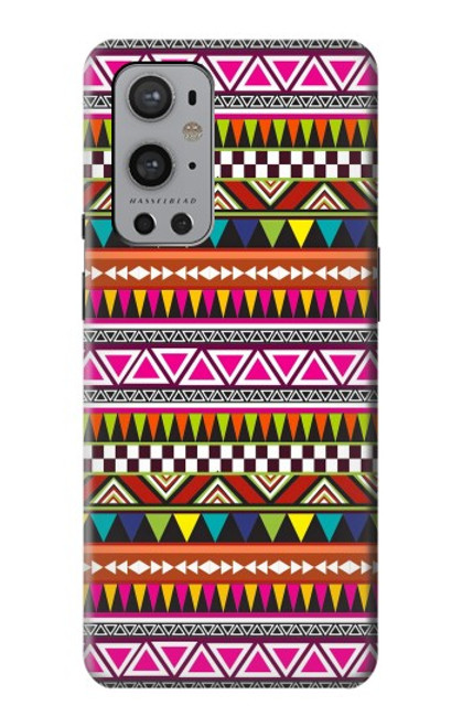 S2292 Aztec Tribal Pattern Funda Carcasa Case para OnePlus 9 Pro