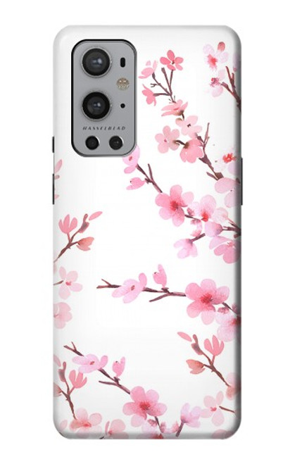 S3707 Pink Cherry Blossom Spring Flower Funda Carcasa Case para OnePlus 9 Pro