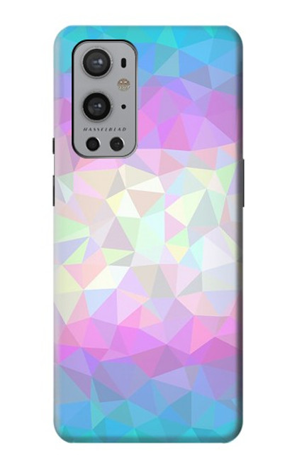 S3747 Trans Flag Polygon Funda Carcasa Case para OnePlus 9 Pro