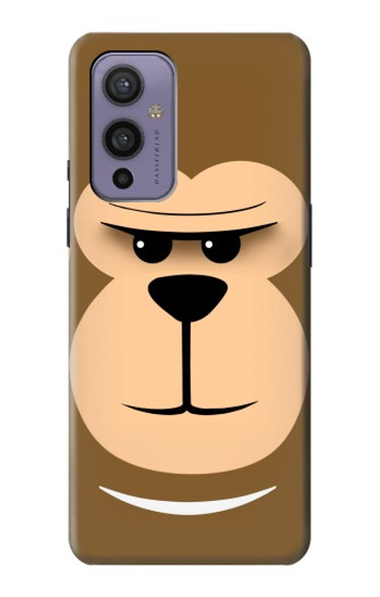 S2721 Cute Grumpy Monkey Cartoon Funda Carcasa Case para OnePlus 9