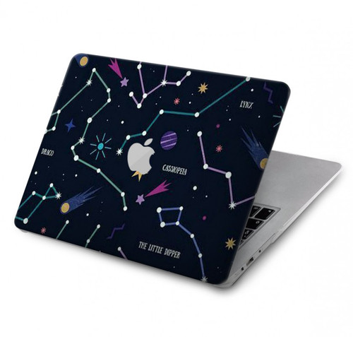 S3220 Star Map Zodiac Constellations Funda Carcasa Case para MacBook Air 13″ - A1369, A1466