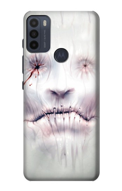 S0884 Horror Face Funda Carcasa Case para Motorola Moto G50