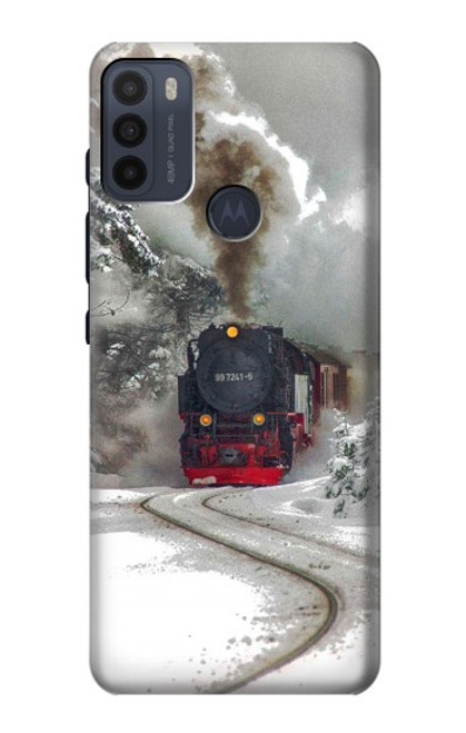 S1509 Steam Train Funda Carcasa Case para Motorola Moto G50