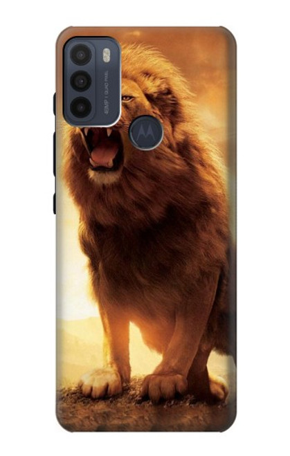 S1957 Lion Aslan Funda Carcasa Case para Motorola Moto G50