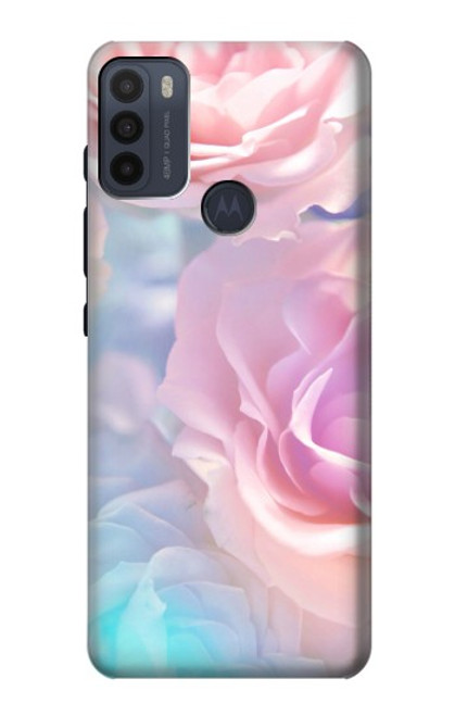 S3050 Vintage Pastel Flowers Funda Carcasa Case para Motorola Moto G50