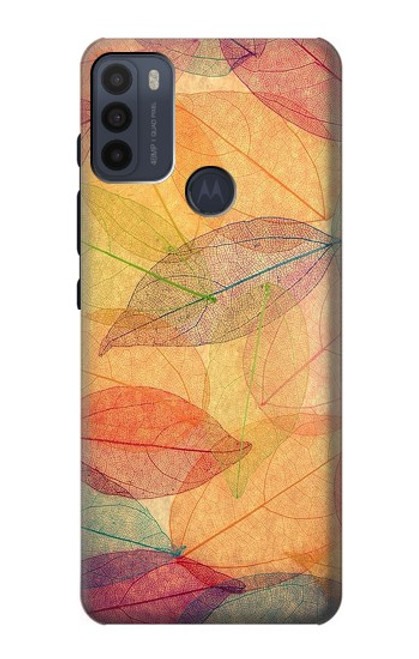 S3686 Fall Season Leaf Autumn Funda Carcasa Case para Motorola Moto G50