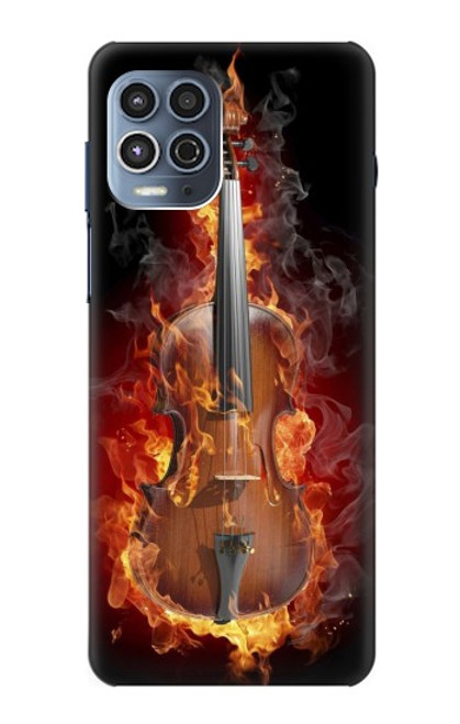 S0864 Fire Violin Funda Carcasa Case para Motorola Moto G100