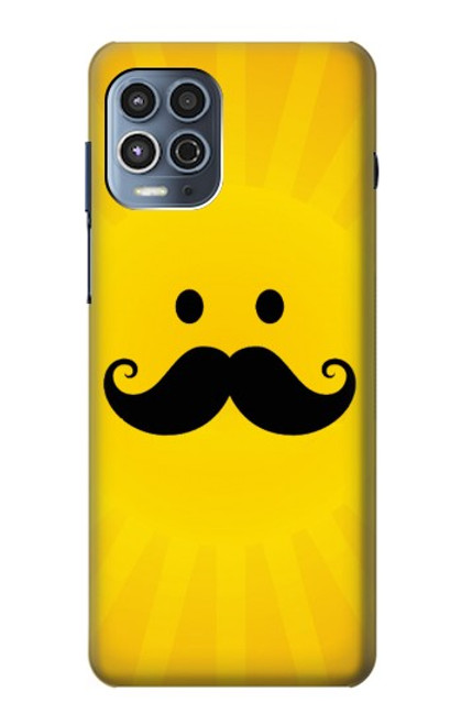 S1145 Yellow Mustache Sun Funda Carcasa Case para Motorola Moto G100