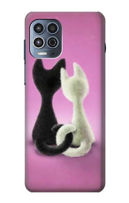 S1832 Love Cat Funda Carcasa Case para Motorola Moto G100