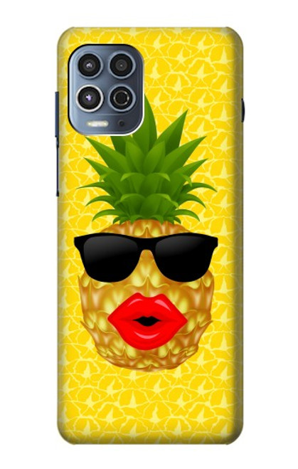 S2443 Funny Pineapple Sunglasses Kiss Funda Carcasa Case para Motorola Moto G100