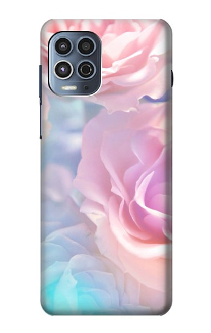 S3050 Vintage Pastel Flowers Funda Carcasa Case para Motorola Moto G100