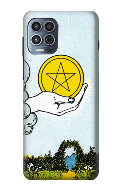 S3722 Tarot Card Ace of Pentacles Coins Funda Carcasa Case para Motorola Moto G100