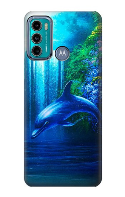 S0385 Dolphin Funda Carcasa Case para Motorola Moto G60, G40 Fusion