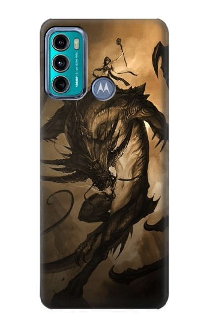 S0388 Dragon Rider Funda Carcasa Case para Motorola Moto G60, G40 Fusion