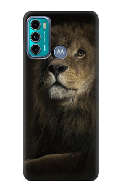 S0472 Lion Funda Carcasa Case para Motorola Moto G60, G40 Fusion