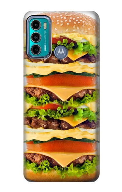 S0790 Hamburger Funda Carcasa Case para Motorola Moto G60, G40 Fusion