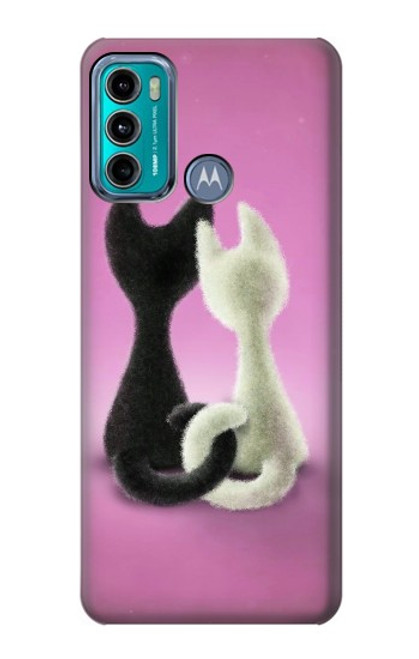 S1832 Love Cat Funda Carcasa Case para Motorola Moto G60, G40 Fusion