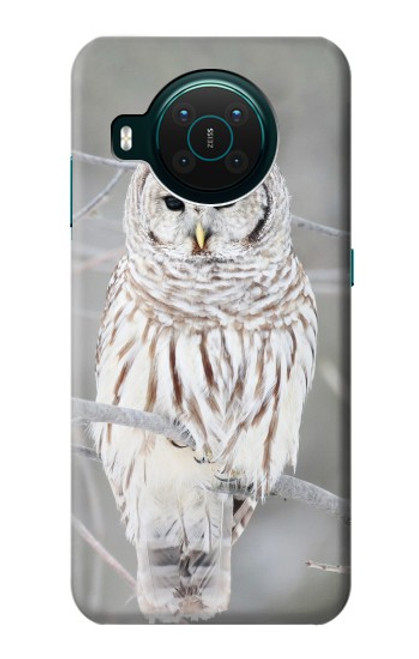 S1566 Snowy Owl White Owl Funda Carcasa Case para Nokia X10