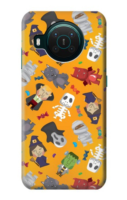 S3275 Cute Halloween Cartoon Pattern Funda Carcasa Case para Nokia X10