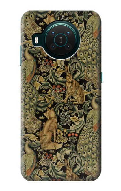 S3661 William Morris Forest Velvet Funda Carcasa Case para Nokia X10