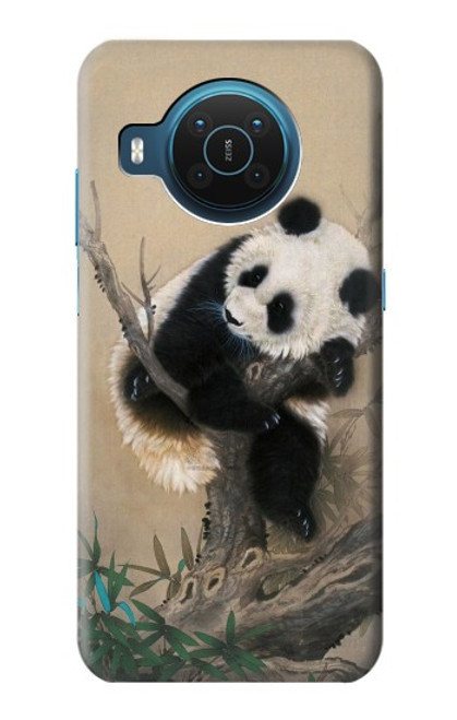 S2210 Panda Fluffy Art Painting Funda Carcasa Case para Nokia X20