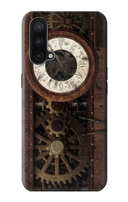 S3221 Steampunk Clock Gears Funda Carcasa Case para OnePlus Nord CE 5G