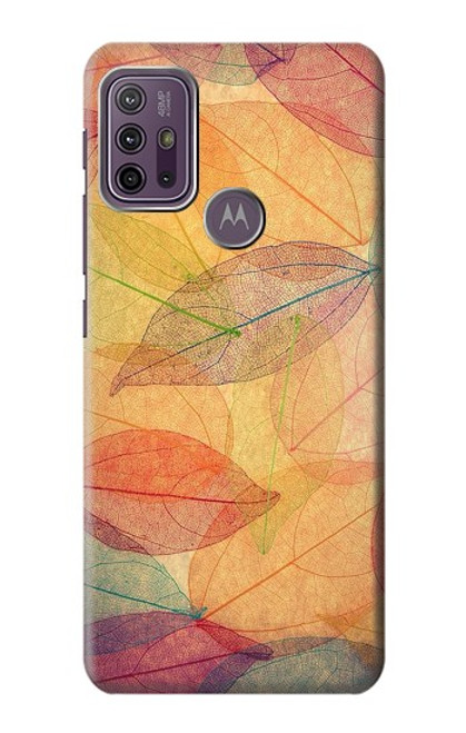 S3686 Fall Season Leaf Autumn Funda Carcasa Case para Motorola Moto G10 Power