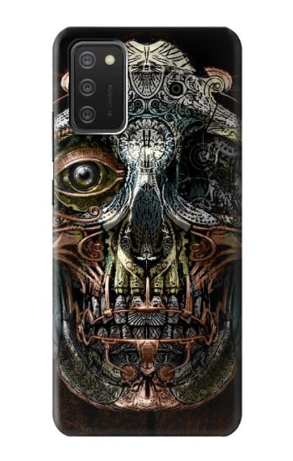 S1685 Steampunk Skull Head Funda Carcasa Case para Samsung Galaxy A03S