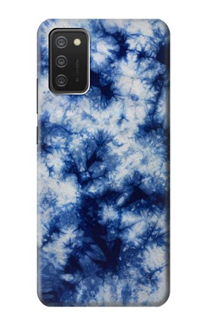 S3439 Fabric Indigo Tie Dye Funda Carcasa Case para Samsung Galaxy A03S