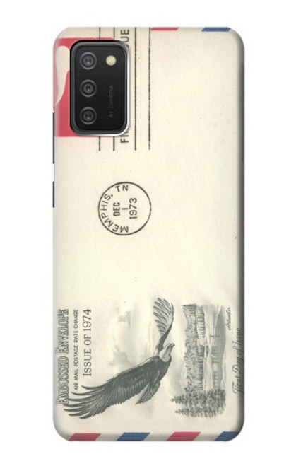 S3551 Vintage Airmail Envelope Art Funda Carcasa Case para Samsung Galaxy A03S